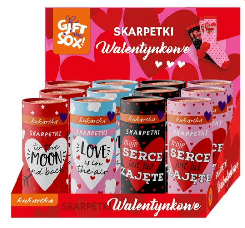 Skarpetki Gift Me Sox GMS 012 Walentynki Passion Cards